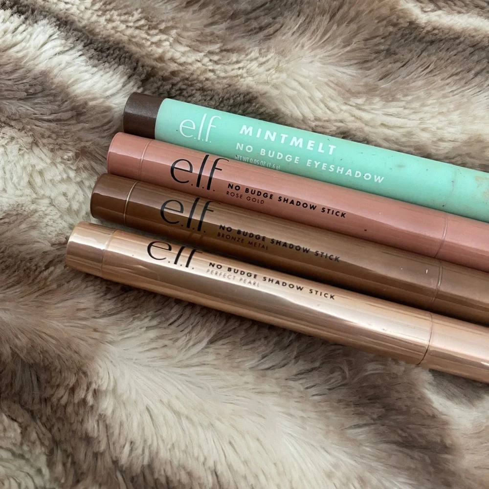 ELF e.l.f. No Budge Eyeshadow Sticks Bundle Lot of 4